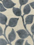 Lovely Leaf Charcoal Velvet PK Lifestyles Fabric